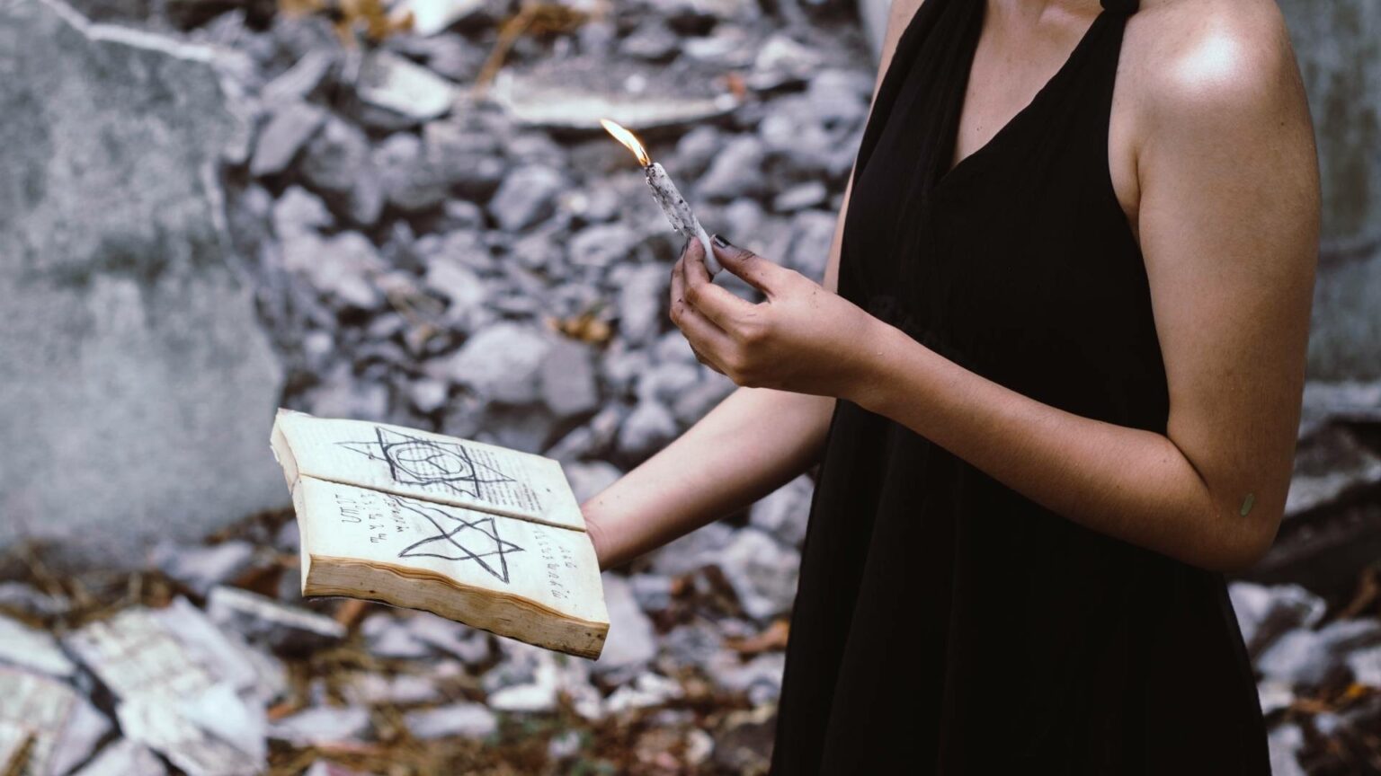 Woman Performing Love Spell